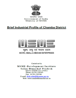 1. General Characteristics of the Chamba District