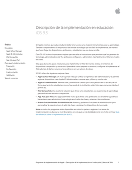 Descripción De La Implementación En Educación Ios 9.3