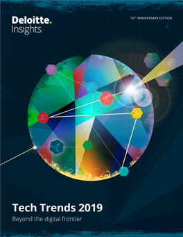 Deloitte Consulting Were Preparing to Launch Our Firm’S First Annual Tech Trends Report