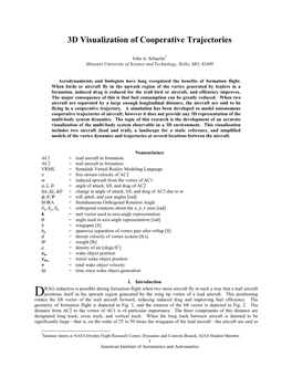 3D Visualization of Cooperative Trajectories