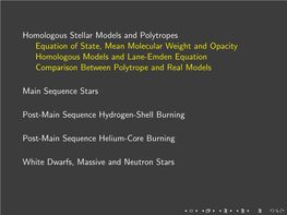 Homologous Stellar Models and Polytropes Equation of State, Mean