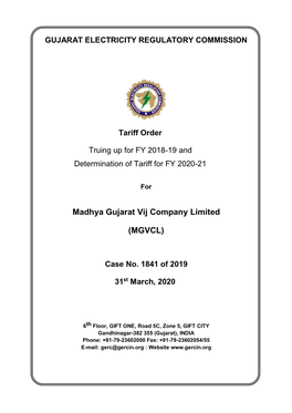 Madhya Gujarat Vij Company Limited (MGVCL)