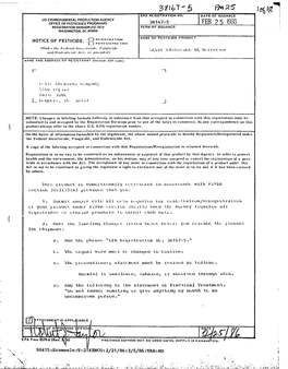 U.S. EPA, Pesticide Product Label, , 02/25/1986