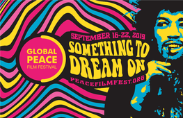 2019 1 Something to Dream on Welcome to the Global Peace Film Festival
