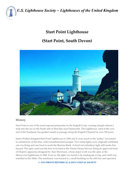 Point Lighthouse, Start Point