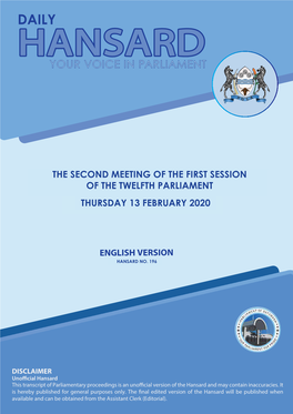 The First Meeting of the Fifth Session of the Eleventh
