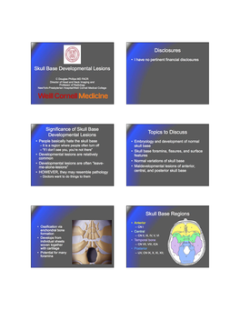 Phillips Developmental Skull Base Lesions 2018 (1).Pptx