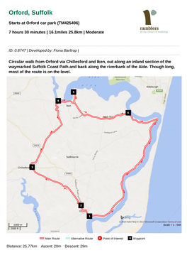 Ramblers Routes by Fiona Barltrop a Walk in the Vicinity of Iken Barns