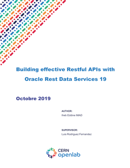 Building Effective Restful Apis with Oracle Rest Data Services 19