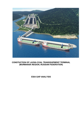 Lavna Coal Transshipment Terminal Gap-Analysis