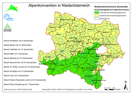 Alpenkonvention in Niederösterreich