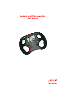 FORMULA STEERING WHEEL User Manual