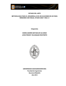 Estado Del Arte Metodologia Para El Desarrollo De