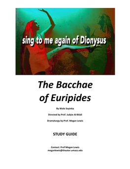 The Bacchae of Euripides