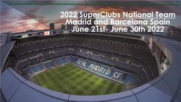 2022 Superclubs National Team Tour of Spain