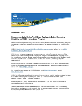 Updated Tool to Determine Housing Applicant Eligibility