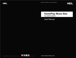 Homeplay Music Box-A50B.30说明书