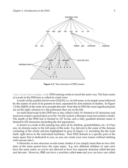 Chapter 1. Introduction to the DNS 5 /Usr/Local/Doc/Readme.Txt). DNS