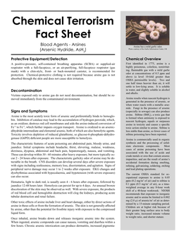 Chemical Terrorism Fact Sheet