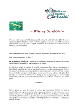 « B'herry Scrabble »