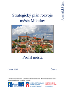 Strategický Plán Rozvoje Města Mikulov Analytická Část