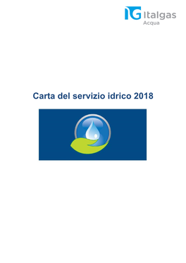 Carta Del Servizio Idrico 2018