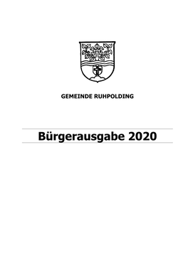 Bürgerausgabe 2020