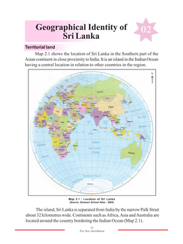 Geographical Identity of Sri Lanka