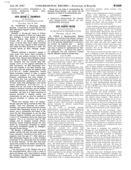 CONGRESSIONAL RECORD— Extensions Of