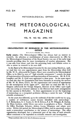 The Meteorological Magazine