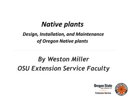 Landscaping with Native Plants Documents