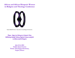 African and African Diasporic Women in Religion and Theology Conference