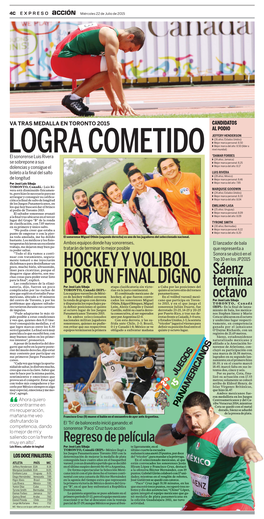 Hockey Y Volibol Por Un Final Digno