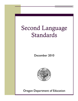 Second Language Standards