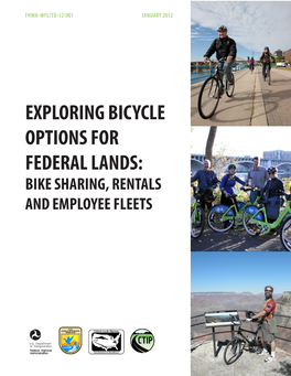 Exploring Bicycle Options for Federal Lands: Bike Sharing, Rentals and Employee Fleets