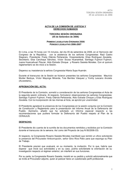 1 Acta De La Comisión De Justicia Y Derechos