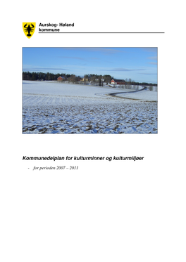 Kommunedelplan for Kulturminner Og Kulturmiljøer