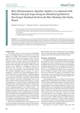 Check List 8(1): 053-056, 2012 © 2012 Check List and Authors Chec List ISSN 1809-127X (Available at Journal of Species Lists and Distribution