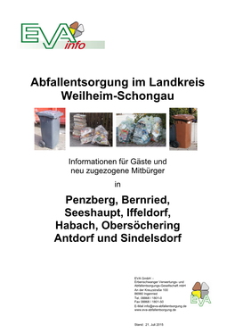 Abfallentsorgung Im Landkreis Weilheim-Schongau