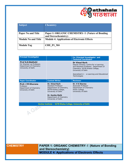 Bsc Chemistry