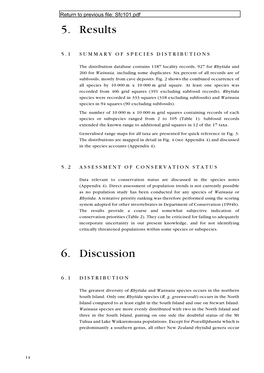 Distribution and Status of Native Carnivorous Land Snails in The