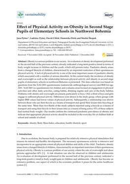 Effect of Physical Activity on Obesity in Second Stage Pupils Of