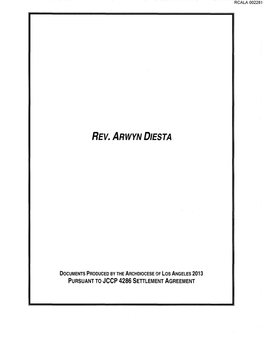 Rev. Arwyn Diesta