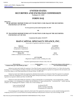 United States Securities and Exchange Commission Form