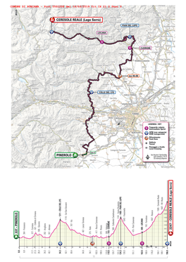 PINEROLO - CERESOLE REALE (Lago Serrù) Km 196 13 Cronotabella Venerdì 24 Maggio 2019