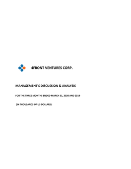 4Front Ventures Corp