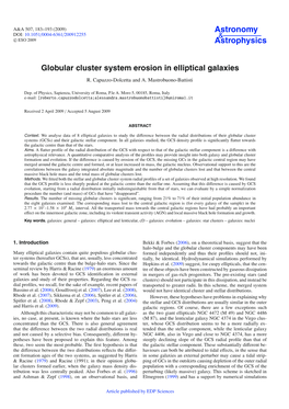 Globular Cluster System Erosion in Elliptical Galaxies
