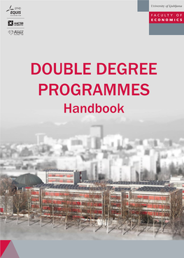 DOUBLE DEGREE PROGRAMMES Handbook