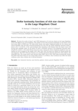 Stellar Luminosity Functions of Rich Star Clusters in the Large Magellanic Cloud