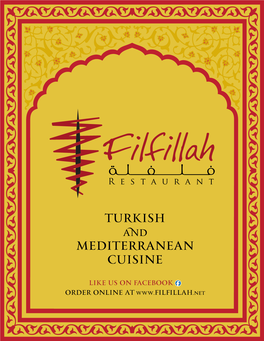 Turkish Mediterranean Cuisine